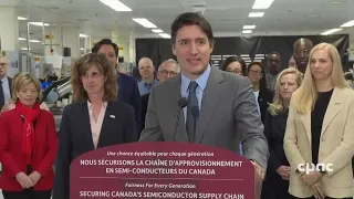 Le PM Trudeau annonce un investissement sur l'approvisionnement en semi-conducteurs – 26 avril 2024