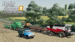 FS19 Timelapse #27  Уборочная Торум-760, Акрос-595, ДОН-1500Б, ГАЗ-53, МАЗ, ЗИЛ-130, ХТЗ-17221