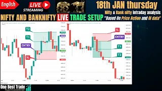 🔴Live Nifty intraday trading | Bank nifty live trading | Live options trading | 18th JAN 2024 dhan