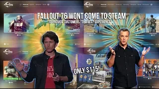 Fallout 76 wont hit steam to provide customers "the best Experience" & the $115 strategy guide