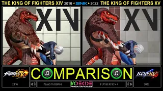 [KOF XV] Throws Comparison of The King of Fighters XV (KOF XIV vs KOF XV) Side by Side | VCDECIDE