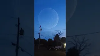 Terrifying Moon falling CAUGHT ON CAMERA