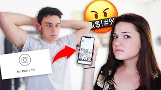 DELETING EVERY PICTURE Of My GIRLFRIEND On My Instagram To See How She Reacts!! *NEVER AGAIN*