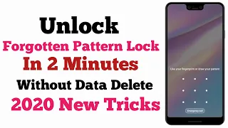 Unlock Forgotten Pattern Lock Without Data Loss | Unlock All Mobile