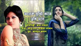 Onek Bristi Jhore Tumi Ele | অনেক বৃষ্টি ঝরে তুমি এলে | Runa Laila's Song