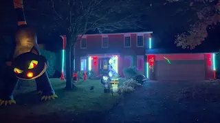 Running Up That Hill Remix   (Stranger Things) - Halloween 2022 Display and Light Show