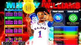 This MIKEY WILLIAMS BUILD will BREAK NBA 2K23! BEST BUILD 2K23! BEST BADGES (78 BADGE POINTS)