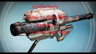 Destiny 2 How to solo And out Fly the wolves to the Ogre for the Gjallarhorn