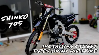 Installing Street Tires On My Dirtbike!