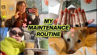 my maintenance routine! (+ an unplanned trip to the vet)