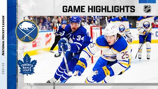 Sabres @ Maple Leafs 4/12 | NHL Highlights 2022
