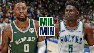 BUCKS vs TIMBERWOLVES  (PS5) - NBA 2K24 [4K UHD]