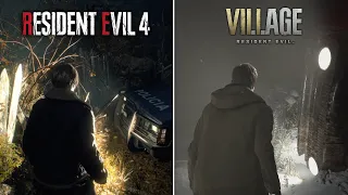 Resident Evil 4 Remake vs. RE8 Village - Physics & Details Comparison