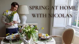 SPRING VLOG | DECORATING THE LIVING ROOM, SETTING THE TABLE FOR EASTER, AND MY TRIP TO ITALY