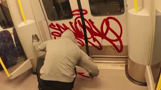Train Bombing and 6 Wholecars with Sano (Graffiti bombing)