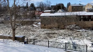 Ice Jam Causes Flooding on Ausable River