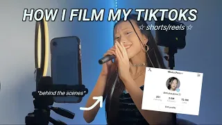 HOW I FILM MY TIKTOK VIDEOS (shorts/reels) & chit chat with me! ☆