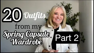 Spring Capsule Wardrobe PART 2! (20 Outfits Try-On)