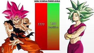 Goku VS Kefla POWER LEVELS - Dragon Ball/Dragon Ball Z/Dragon Ball Super/Dragon Ball Heroes/UV