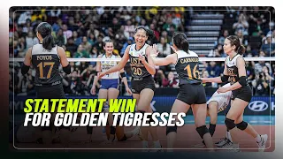 UST Tigresses discuss huge win over NU Lady Bulldogs | ABS-CBN News