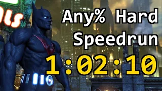 Batman: Arkham City Speedrun (Any%, Hard) in 1:02:10 [obsolete]