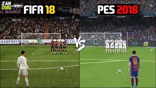 FIFA 18 vs PES 2018 Gameplay Comparison