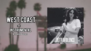 West Coast - Lana del Rey (instrumental with backing vocals)