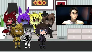 FNAF 1+William React to "Darkest Desire" |Gacha Life|Non-Canon|10#|