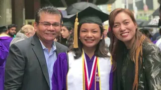 Filipina international student and awardee graduates summa cum laude at NYU