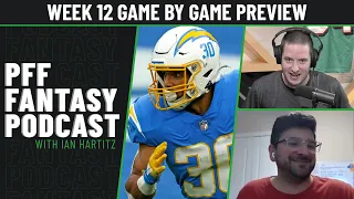 Week 12 game by game preview | PFF