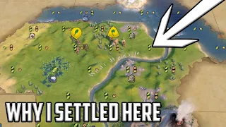 I talked about settling cities and early game strategy - Civ 6 Overexplained Arabia Let's Play Ep 1