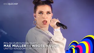 Mae Muller - I Worte A Song 🇬🇧 | Live at Polish Eurovision Party 2023