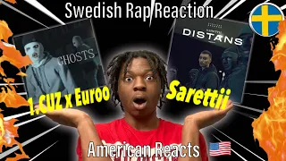 American Reacts to Swedish Rap With ENGLISH SUBTITLES! (Ft. SARETTII, EUROO, 1CUZ) #swedishrap