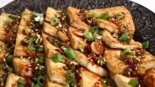 Cooking Korean food: 2 tofu sidedishes