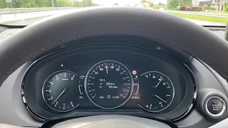 Mazda CX-9 2021 2.5T Skyactive real fuel consumption at 120 km/h on highway