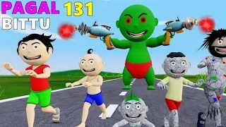 pogal Bittu sittu 131 chirkut ko mila stone gun cartoon hindi Bittu sittu toons