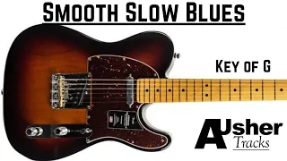 Smooth Slow Blues in G major | Guitar Backing Track