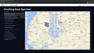 Visualizing Maxar Open Data for the 2023 Morocco Earthquake