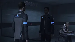 Detroit: Become Human | Connor's funny interrogation mirror scene