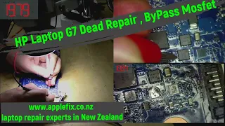 HP laptop repair 430 G7 No Power, How to Bypass mosfet, laptop repair hamilton New Zealand