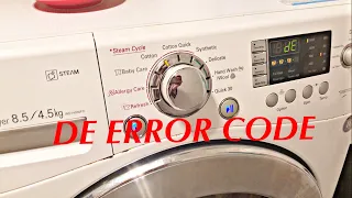 DE ERROR CODE LG FIX Washing Machine 2020