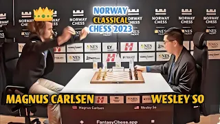 KING OF BRILLIANT MOVES!! Magnus Carlsen VS. Wesley So | NORWAY CHESS 2023 | Armageddon Round 2