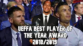 Van Dijk Wins The UEFA Best Player Of The Year Award Over Lionel Messi And Cristiano Ronaldo