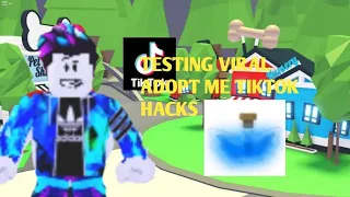 I TESTED VIRAL TIKTOK ADOPT ME HACKS*IT WORKED*|Roblox Adopt Me