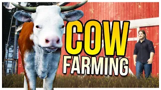 I Spent All My Money On This Prized Cow - Building A Massive Cow Farm - Ranch Simulator