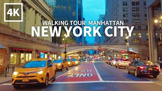 [Full Version] NEW YORK CITY - Evening Walk, Broadway, Times Square, Lexington Avenue, Manhattan, 4K