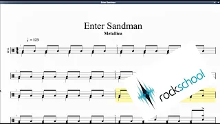 Enter Sandman Hot Rocks Rockschool Grade 2 Drums