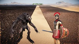 400,000 Werewolf Vs 250,000 Roman Generals | Ultimate Epic Battle Simulator 2 | UEBS 2