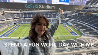 spend a fun work day with me - los angeles rams game