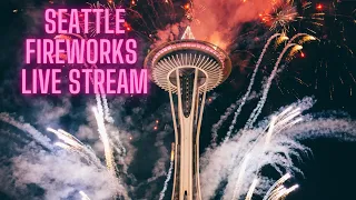 New Year Live Fireworks Seattle Space Needle! At 12 minute mark 🤓